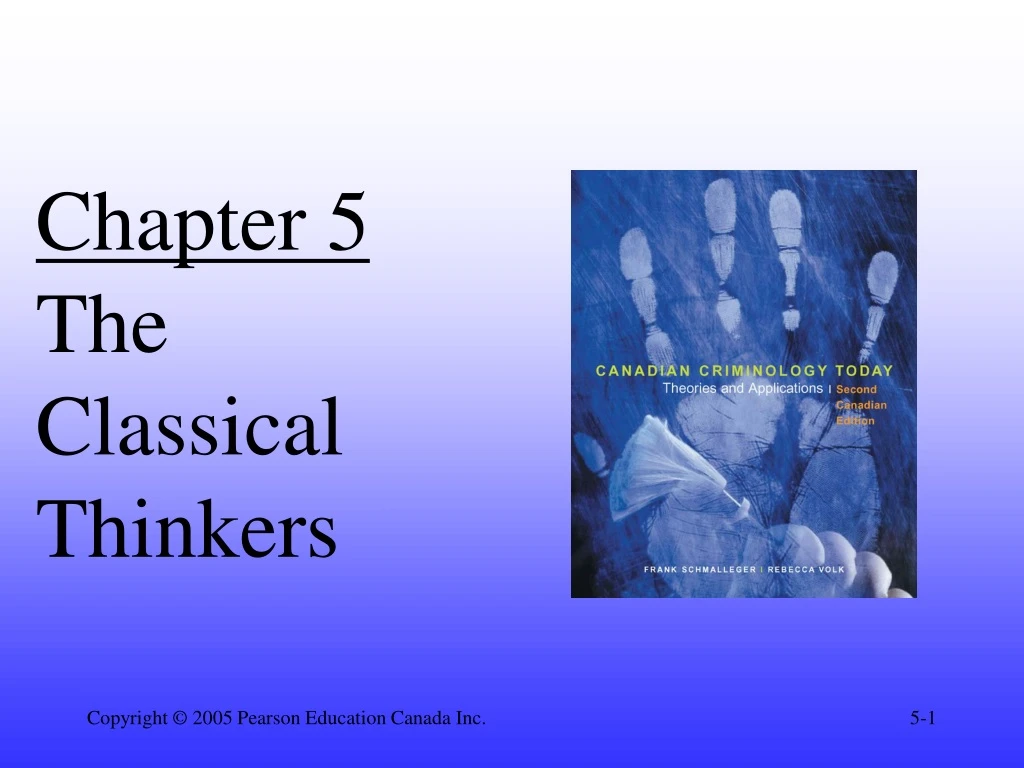 chapter 5 the classical thinkers