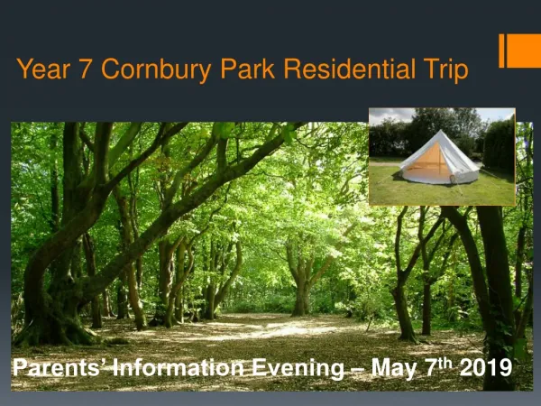 Year 7 Cornbury Park Residential Trip