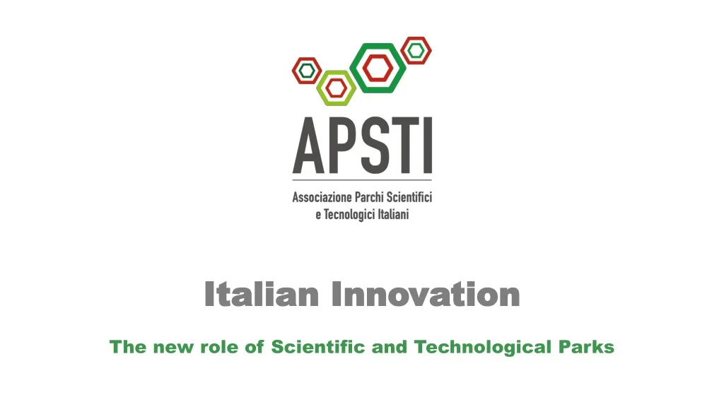 italian innovation the new role of scientific