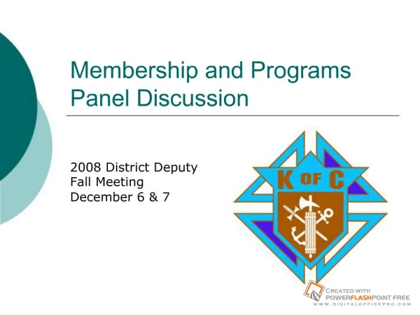 Membership and Programs