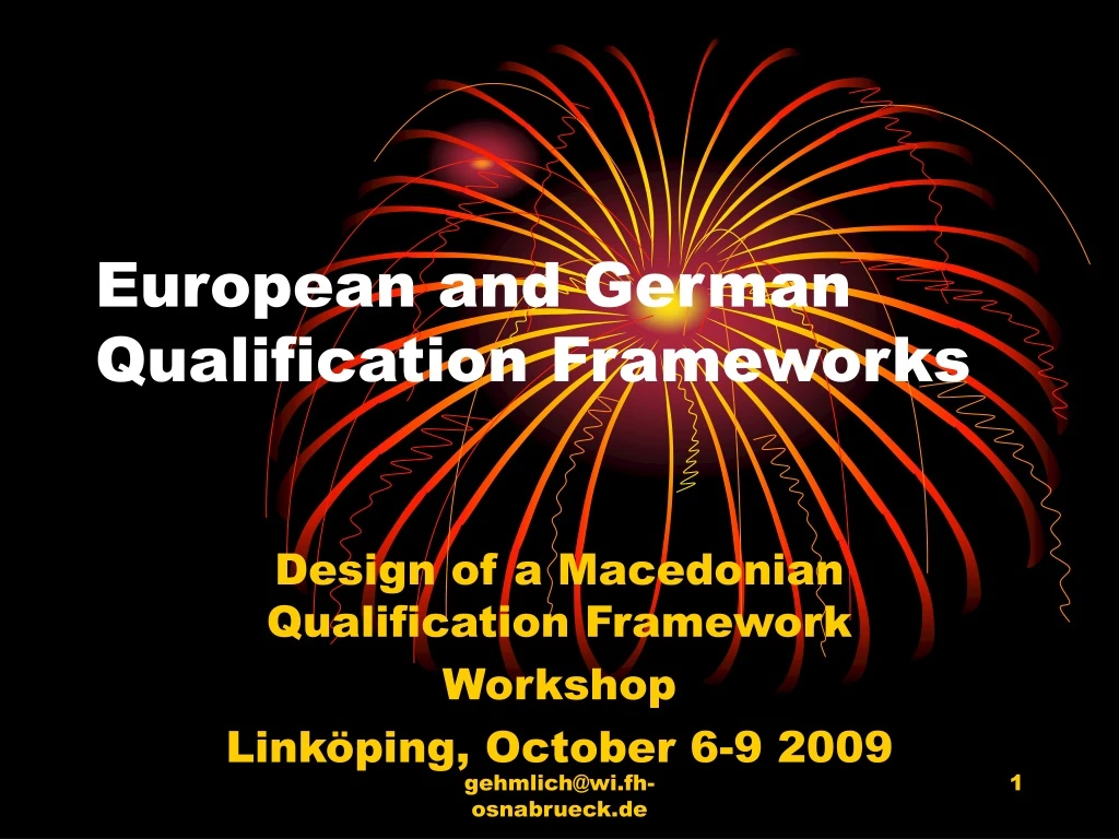 european and german qualification frameworks