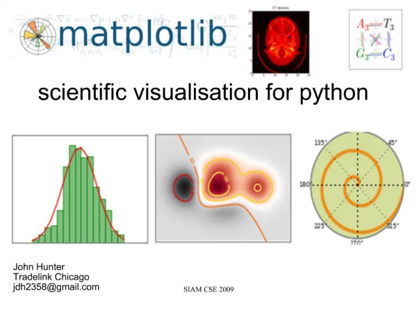 Scientific visualisation for python