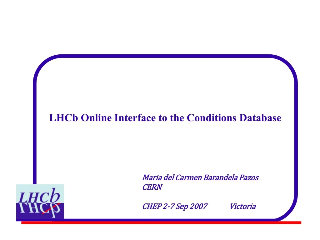 lhcb online interface to the conditions database