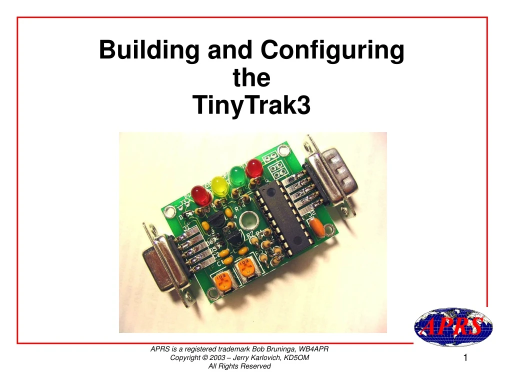 building and configuring the tinytrak3