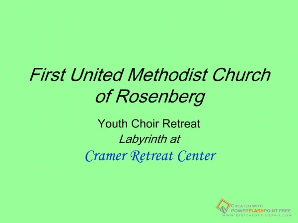 First United Methodist Church of Rosenberg