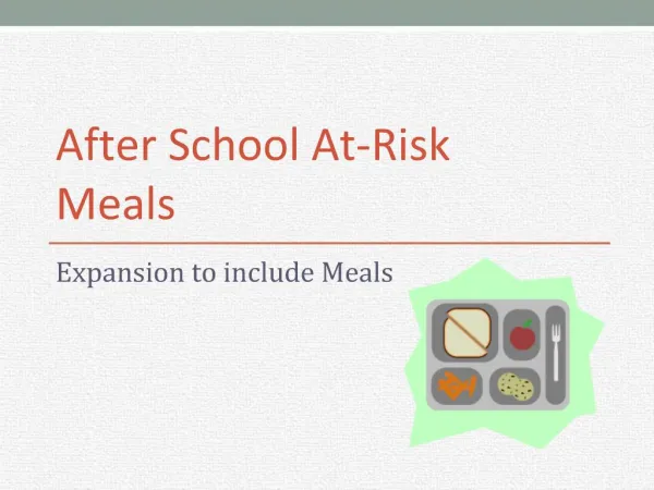 After School At-Risk Meals