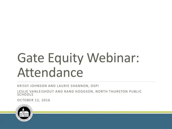 Gate Equity Webinar: Attendance