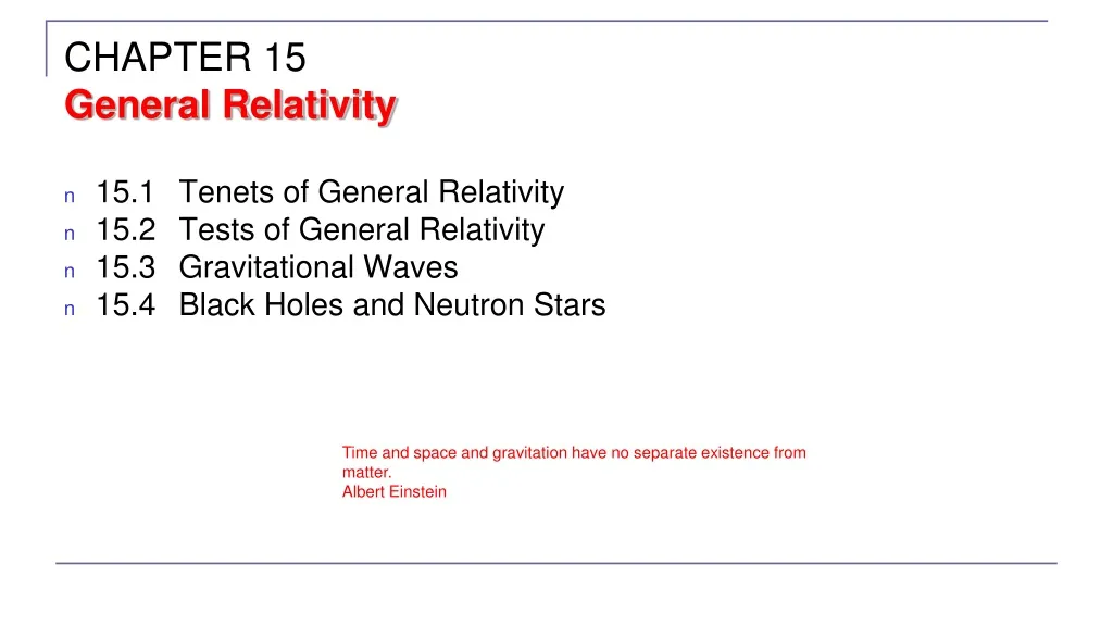 chapter 15 general relativity
