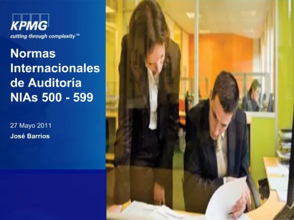 Normas Internacionales de Auditor a NIAs 500 - 599