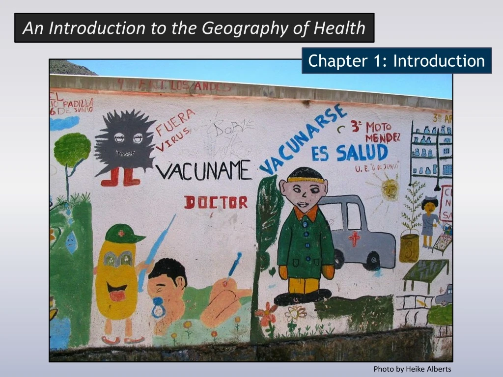 an introduction to the geography of health