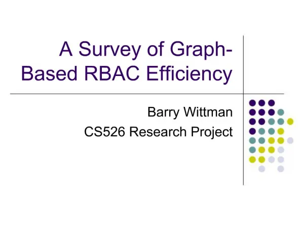 A Survey of Graph-Based RBAC Efficiency