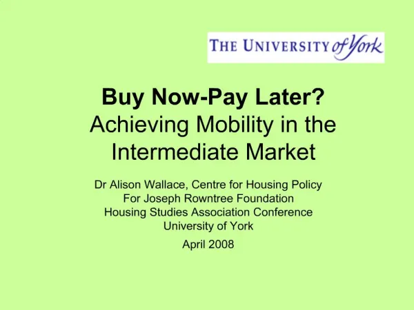 Buy Now-Pay Later Achieving Mobility in the Intermediate Market
