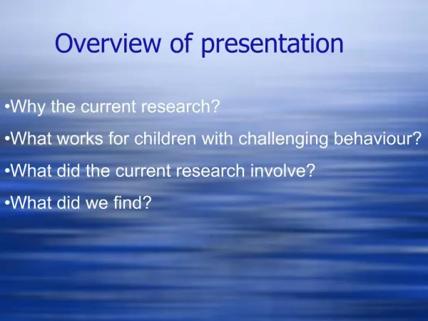 Results from the Incredible Years Welsh Foster Carer Trial Project funded by Wales Office of Research Development for