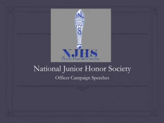 National Junior Honor Society - slide 1