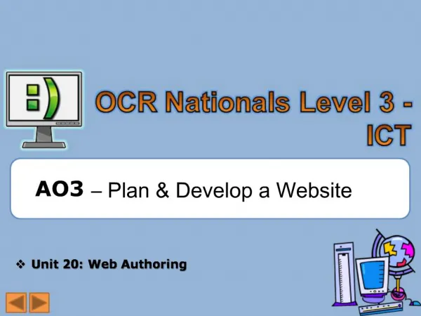 AO3 Plan Develop a Website
