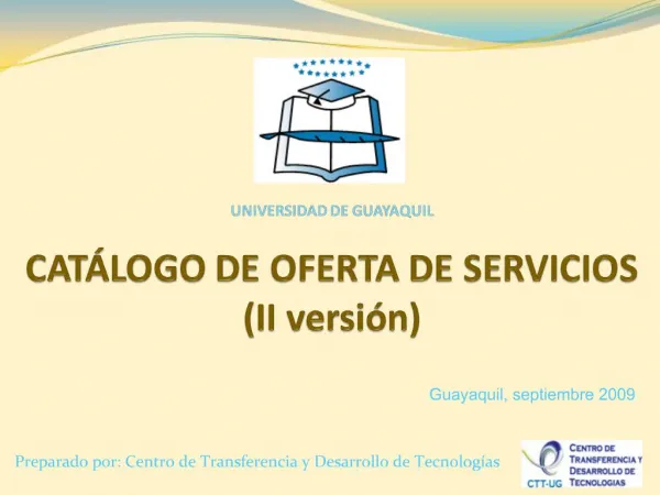 UNIVERSIDAD DE GUAYAQUIL CAT LOGO DE OFERTA DE SERVICIOS II versi n