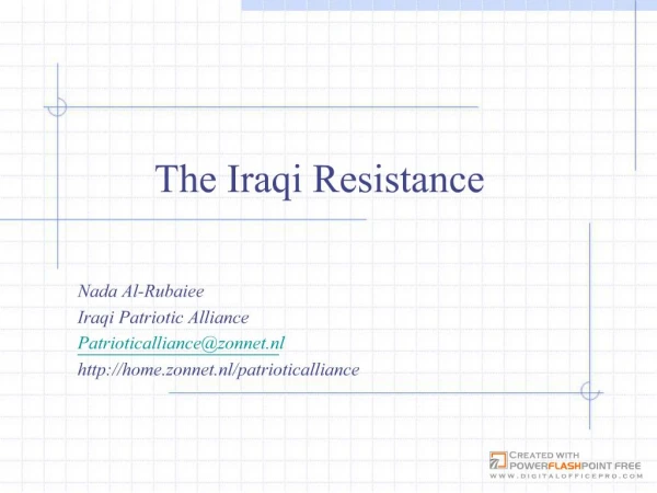 The Iraqi Resistance