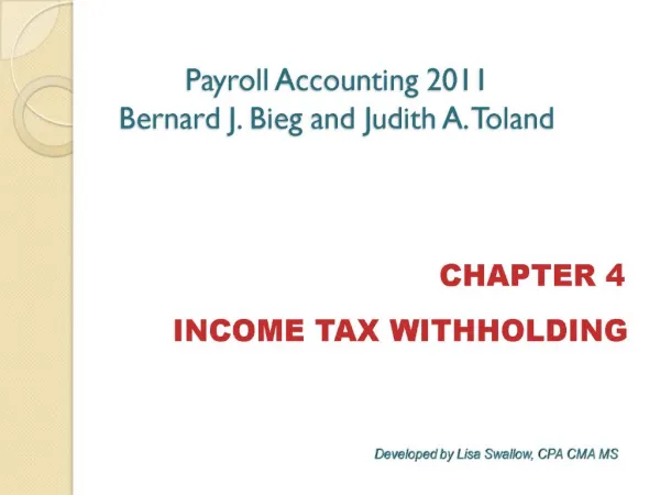 INCOME TAX WITHHOLDING