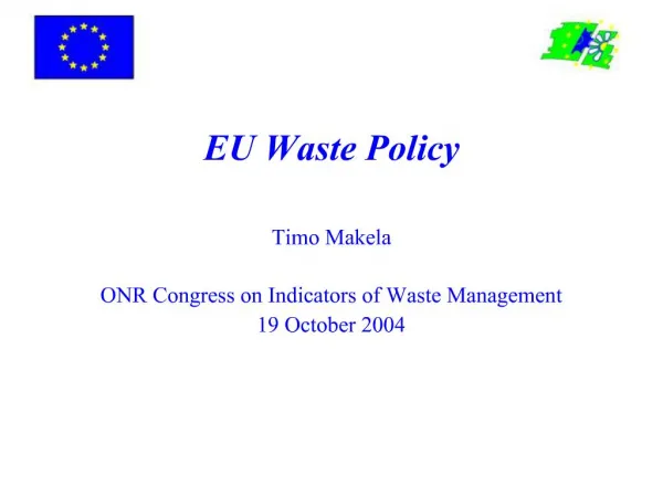 EU Waste Policy