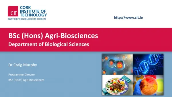 BSc (Hons) Agri-Biosciences
