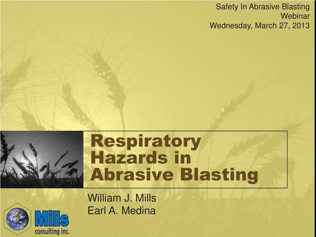 respiratory hazards in abrasive blasting