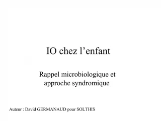 IO chez l enfant - slide 1