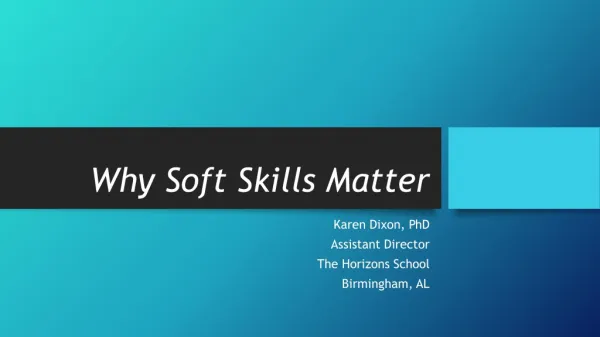 Why Soft Skills Matter