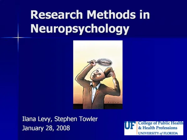 Research Methods in Neuropsychology