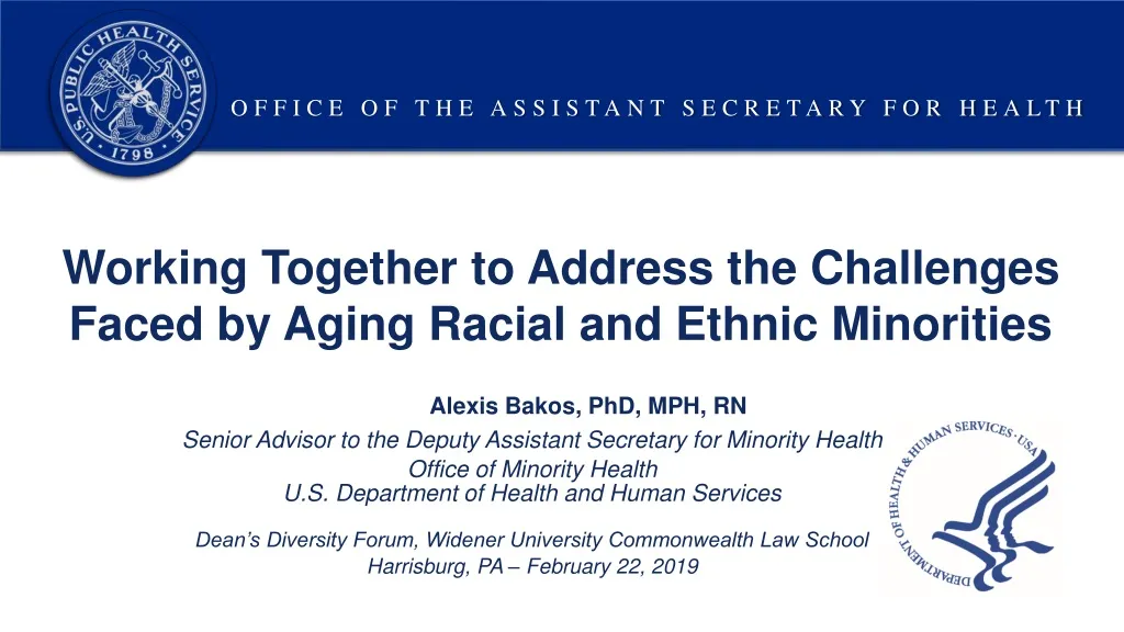 working together to address the challenges faced by aging racial and ethnic minorities