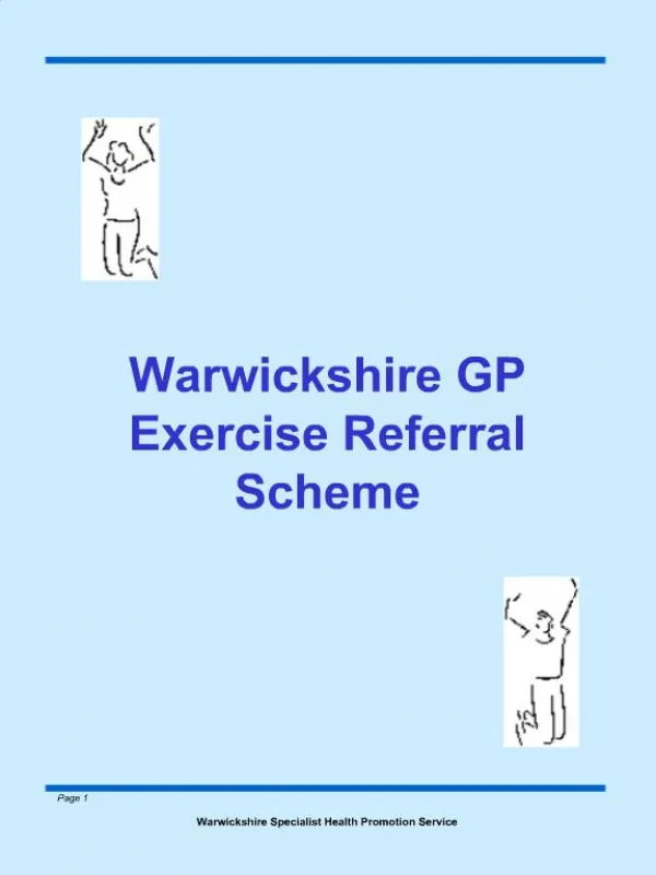 Warwickshire GP Exercise Referral Scheme