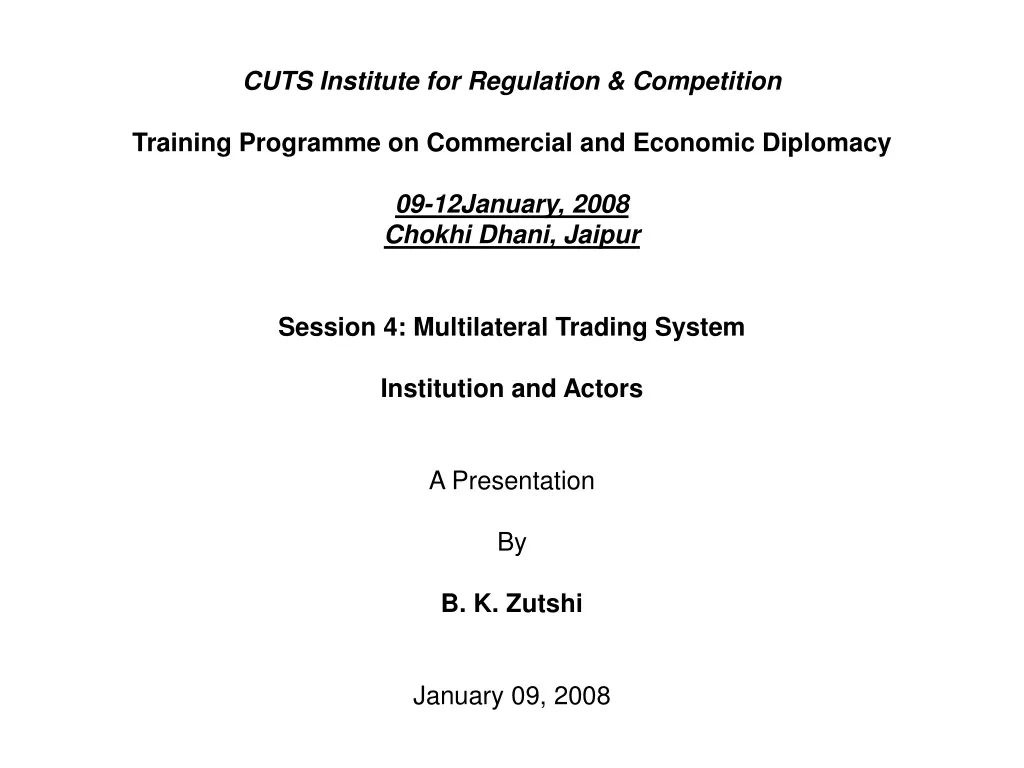 cuts institute for regulation competition