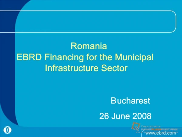 EBRD in Romania