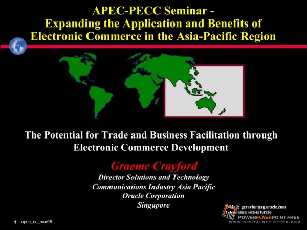 APEC-PECC Seminar - Expanding the Application and Benefits of ...