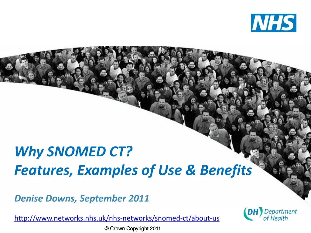 why snomed ct features examples of use benefits