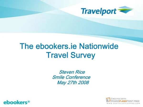 The ebookers.ie Nationwide Travel Survey