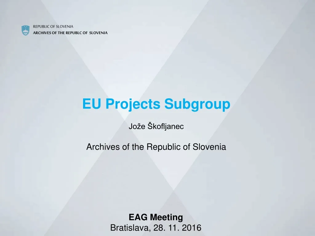 republic of slovenia archives of the republc