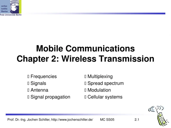 mobile communications chapter 2 wireless transmission
