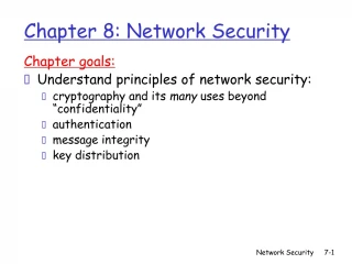 Chapter 8: Network Security - slide 1