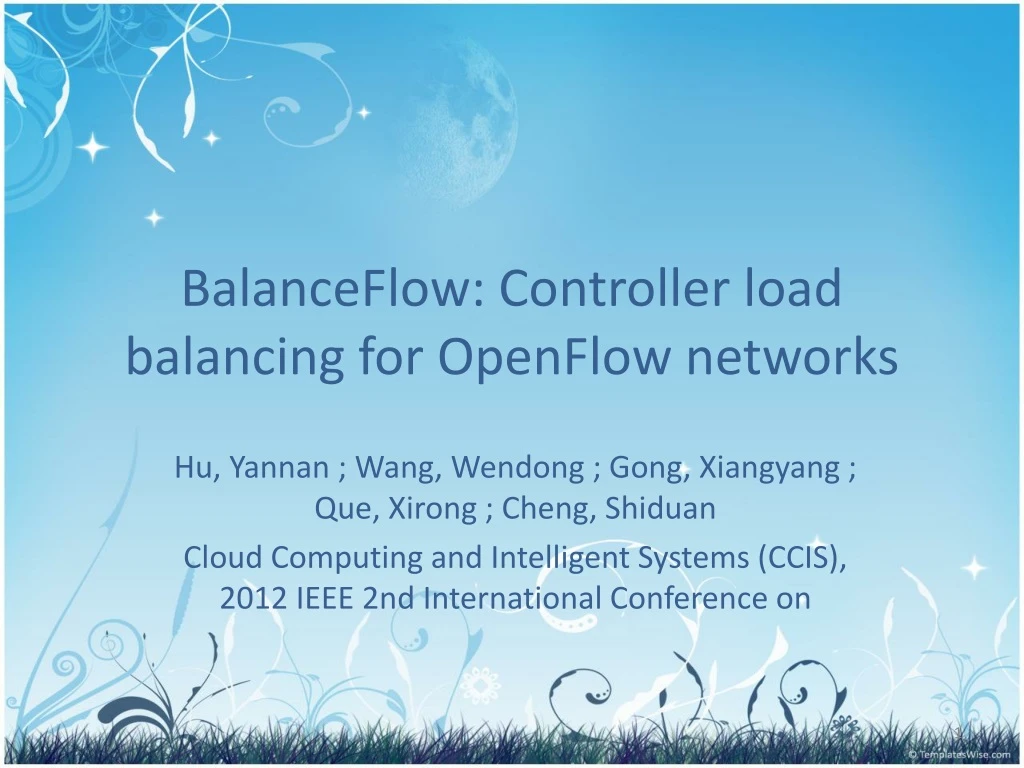 balanceflow controller load balancing for openflow networks