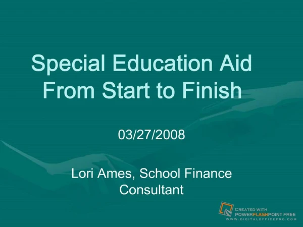 Special Education Aid
