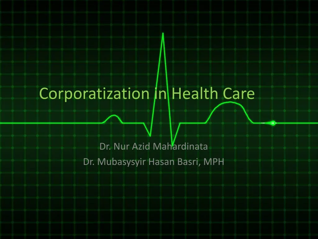 corporatization in health care