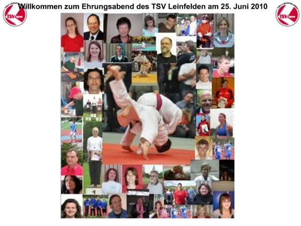 Willkommen zum Ehrungsabend des TSV Leinfelden am 25. Juni 2010