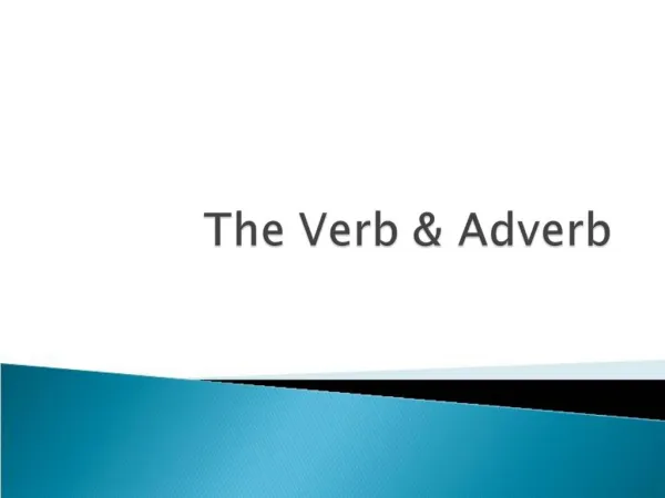 The Verb Adverb