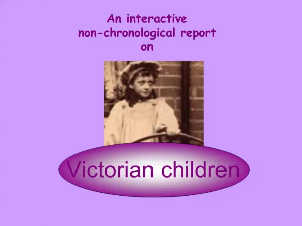 An interactive non-chronological report on