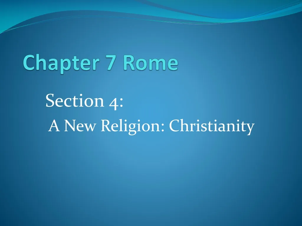 chapter 7 rome