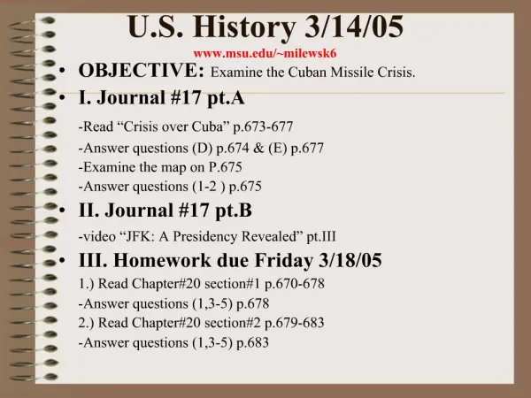 U.S. History 3