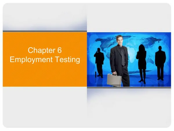 Chapter 6 Employment Testing