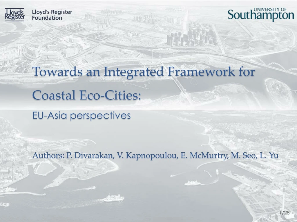 towards an integrated framework for coastal