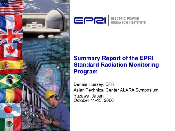 Summary Report of the EPRI Standard Radiation Monitoring Program