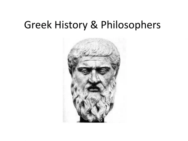 Greek History &amp; Philosophers